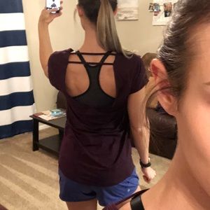 Maroon Basic Gym / Athletic Tee